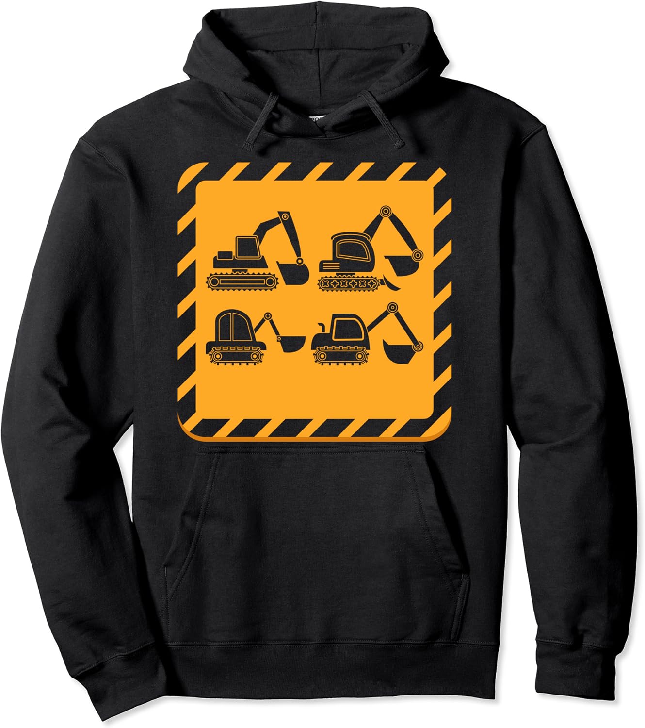 Excavator Construction Digger Kids Toddlers Excavator Pullover Hoodie